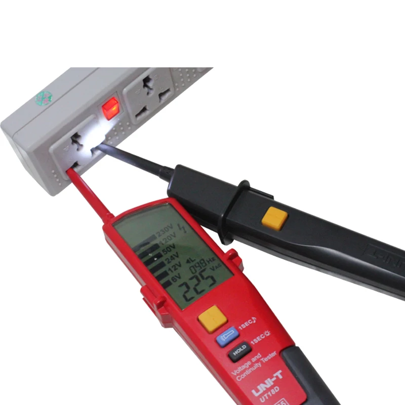 Beste UNI T UT18A UT18B UT18C UT18D Spanning En Continuïteit Tester Aan uit Test Rcd Test Single  pennen Meting