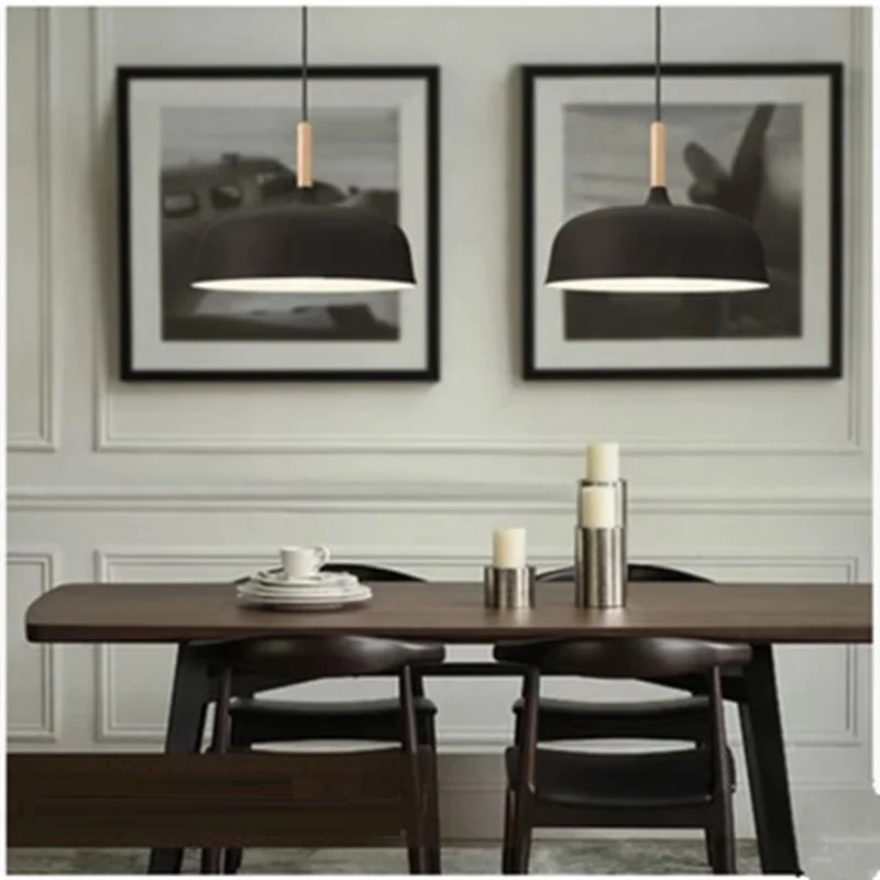  LukLoy Wood Modern Kitchen Pendant Lights LED Kitchen Lights LED lamp Hanging Lamp Ceiling Lamps Li - 32901692238