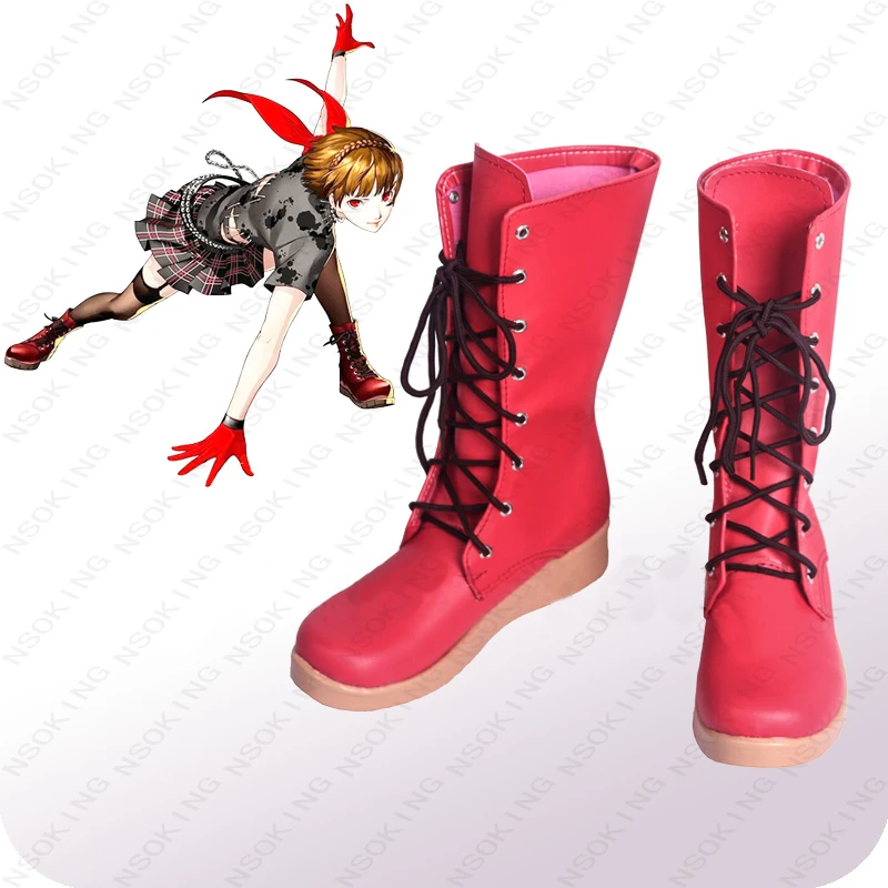 

New Persona 5: Dancing Star Night Makoto Niijima Cosplay Boots Anime Shoes Custom Made