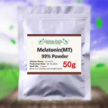 

50-1000g,Better Sleep,High Purity 99% Melatonin Powder,Tui Hei Su,Improve people's sleep quality,Anti-aging
