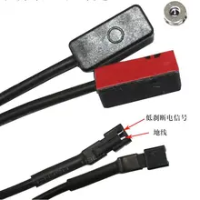 Проводами тормоза Сенсор 2 пары детских брюк в лоте электрический велосипедный тормоз Сенсор Мощность отрезать Функция Пластик Материал быстрой фиксации тормозных колодок