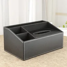 Мультифункциональный деревянный тканевый ящик PU Кожаный Автомобильный подстаканник пульт дистанционного управления коробка для хранения