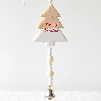 Рождественские деревянные подвески, креативный деревянный подарок для детей, сделай сам, орнамент с рождественской елкой, украшения для рождественской вечеринки, украшения для дома - Цвет: 2