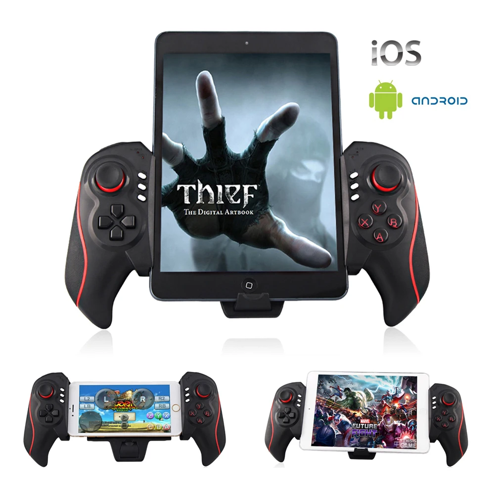 Kopen Original Gamepad Wireless Bluetooth Telescopic Game Controller Gamepad Joystick For Pad For Iphone ipad PC Android IOS