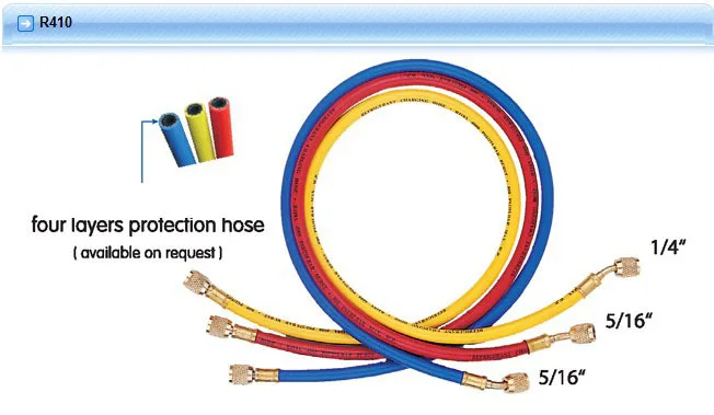 

Hongsen CT-372 Three colors Refrigeration Charging Hose 180cm For R410