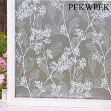 Матовая стеклянная декоративная пленка для стекол для ванной оконная пленка Fenetre водонепроницаемый матовый непрозрачное стекло оконная пленка крышка 45-120 см