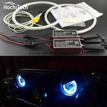 HochiTech WHITE 6000K CCFL Headlight Halo Angel Demon Eyes Kit angel eyes light for Jeep Liberty KJ 2000 01 02 03 04 05 06 2007