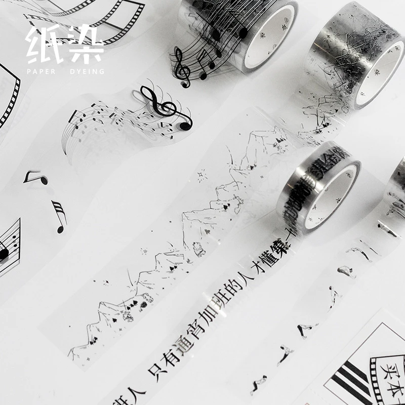 ペットジャーナリング装飾透明和紙テープマスキングテープ日本の文具ステッカースクラップブッキング学用品 Office Adhesive Tape Aliexpress