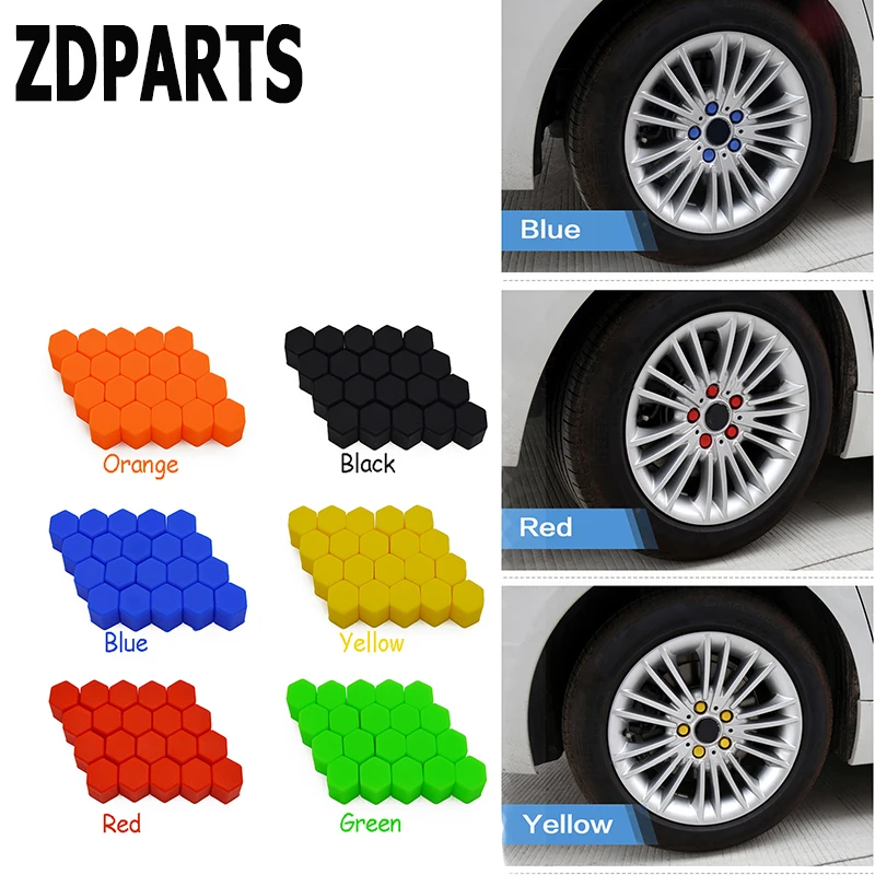 ZDPARTS 20X силиконовые колпачки на ступицу автомобильных шин винтовые крышки для Kia