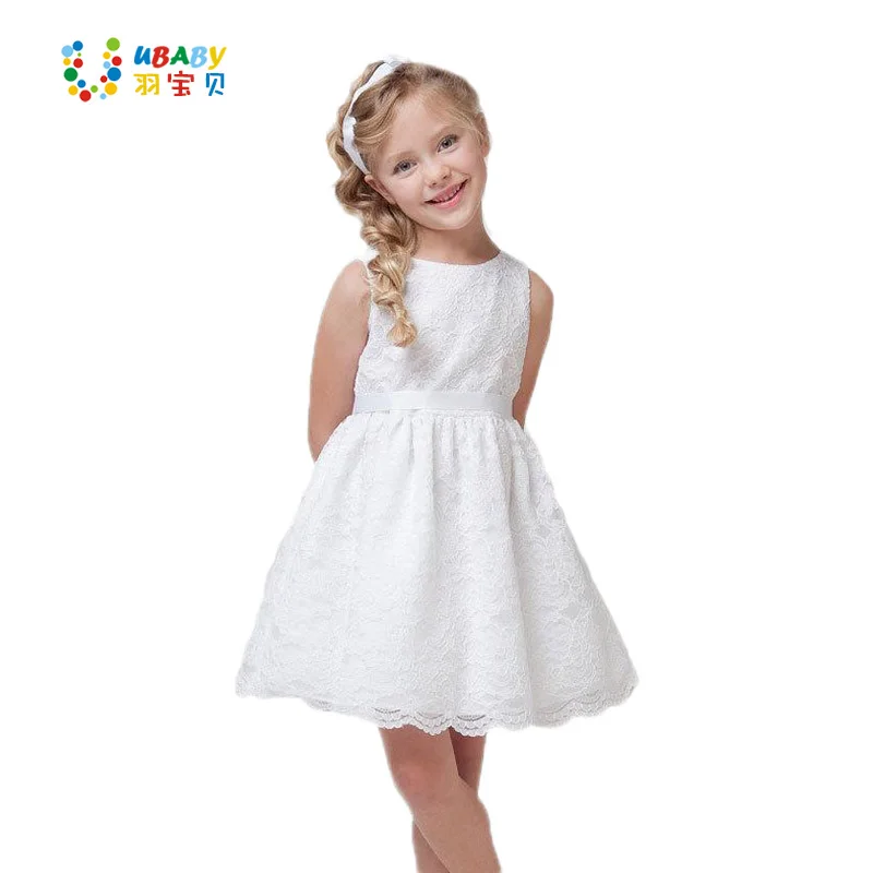 2017 SUMMER NEW Children Clothes Girls Beautiful Lace Dress Quality White font b Baby b font