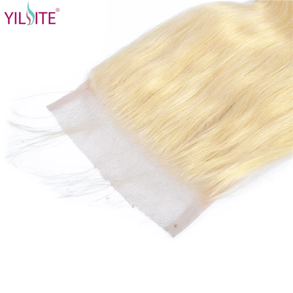 Волосы для наращивания YILITE волнистые с кружевной застежкой волосы Remy ручная
