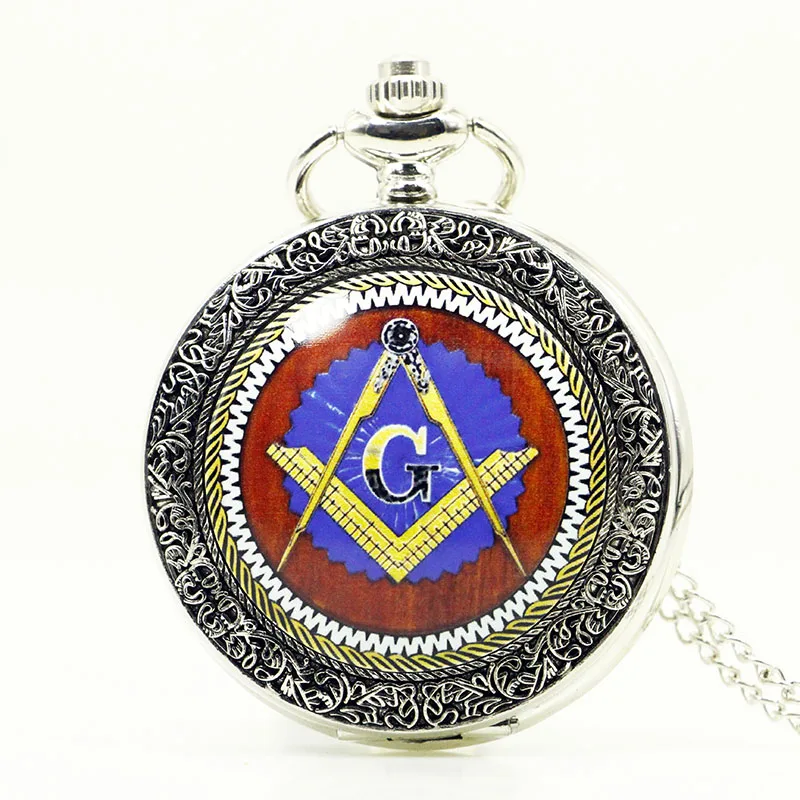 Vintage-UK-Masonic-Freemason-Freemasonry-Big-Size-Bronze-Pocket-Watch-Fashion-Jewelry