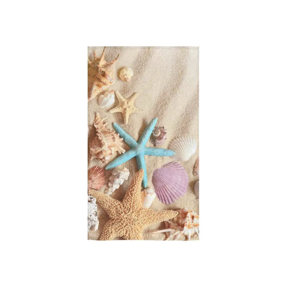 Memory Home Custom Starfish Seashell on Summer Beach Hand Towel Bath