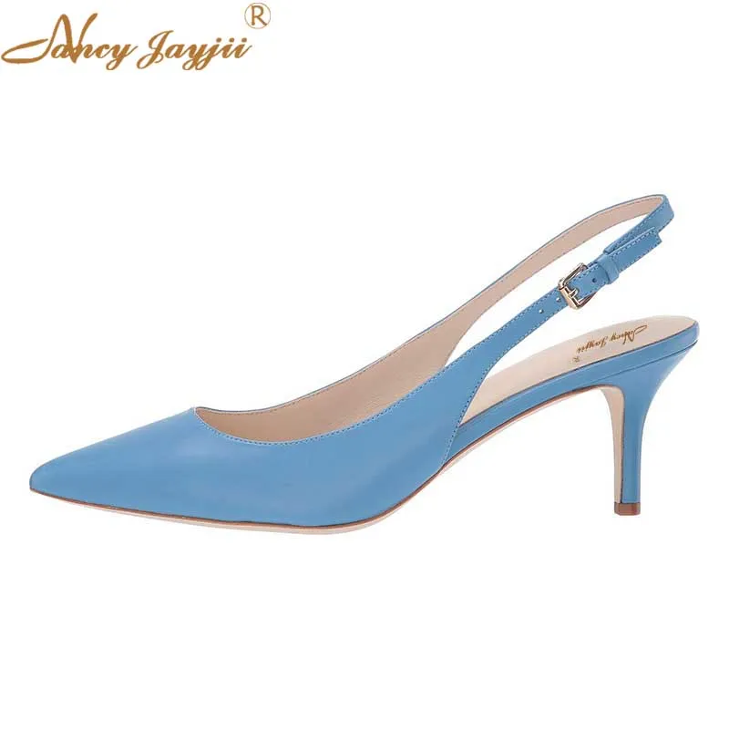 light blue pointed heels