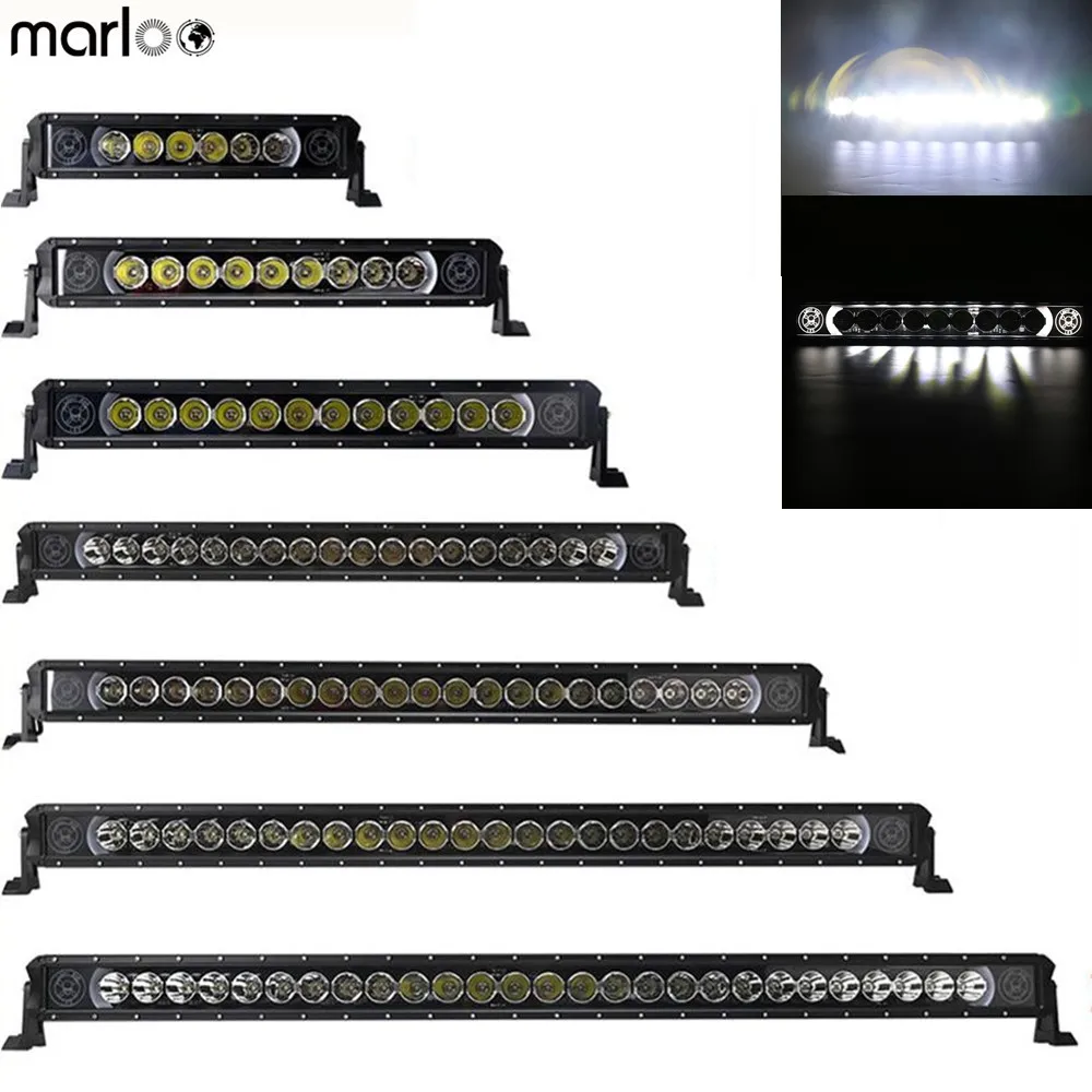 

New White DRL 60W 90W 120W 150W 180W 210W 240W 270W 300W 4x4 Offroad 4WD Truck ATV 12V 24V Trailer Car Led Work Lights Bar