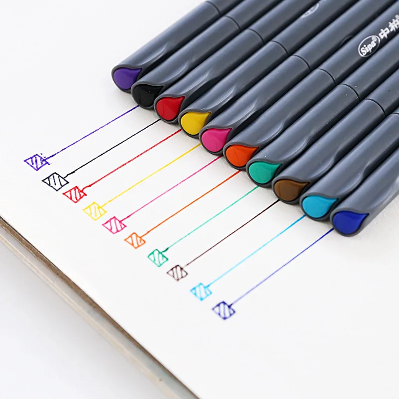 

10 PCS New 0.38mm Multicolor Gel Ink Pen Creative Stationery Plastic Pen Promotional Gift School Office Supply Material