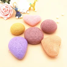 1 шт. хороший упаковочный спонж для умывания полукруг сухой натуральный Giantarum Konjac Губка Konnyaku для очищения лица мойка для купания