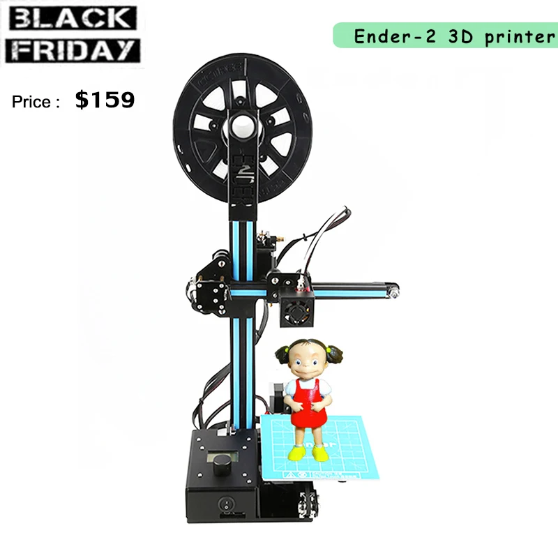 Ender 2 мини 3D принтеры DIY Kit принтер машины RepRap Prusa i3 Тарантул с нити|tarantula 3d|tarantula 3d