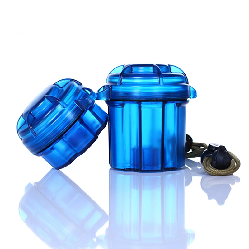 

Outdoor EDC Gear Survival Capsule Waterproof Storage Container Battery Holder Box Case Tool Camping