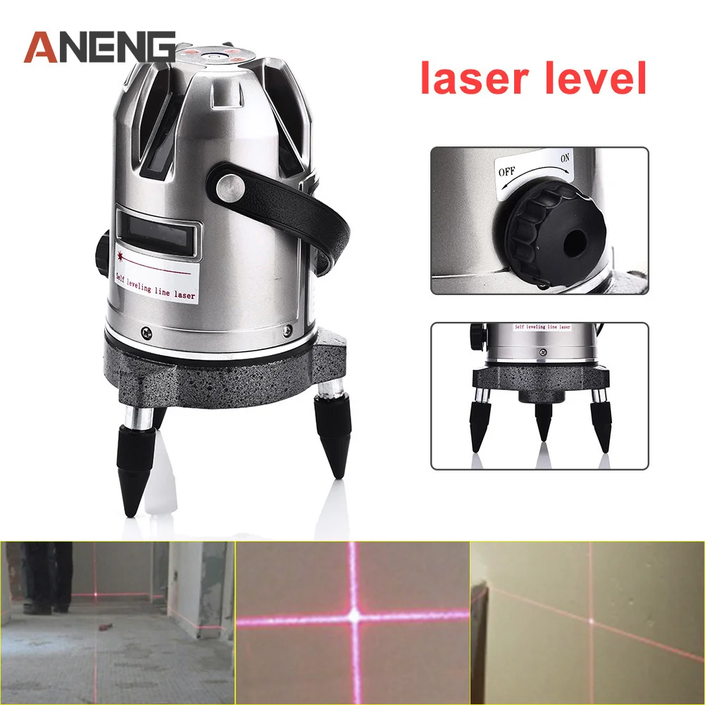

5 Lines Level 110 Degrees Rotary 635nm Outdoor Mode - Receiver And Tilt Slash Available Auto 5 Line Laser Level
