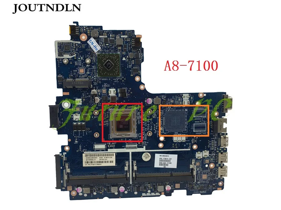 JOUTNDLN для HP PROBOOK 455 G2 Материнская плата ноутбука 773074 001 501 LA B191P Интегрированная