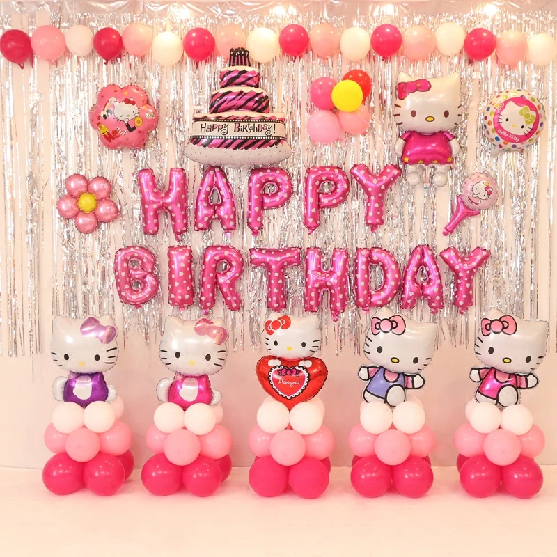 Ulang Tahun Anak Tema Balon Pesta Tas Pesta Latar Belakang Dekorasi Aksesoris Ulang Tahun Frozen Elsa Bayi Shower Anak