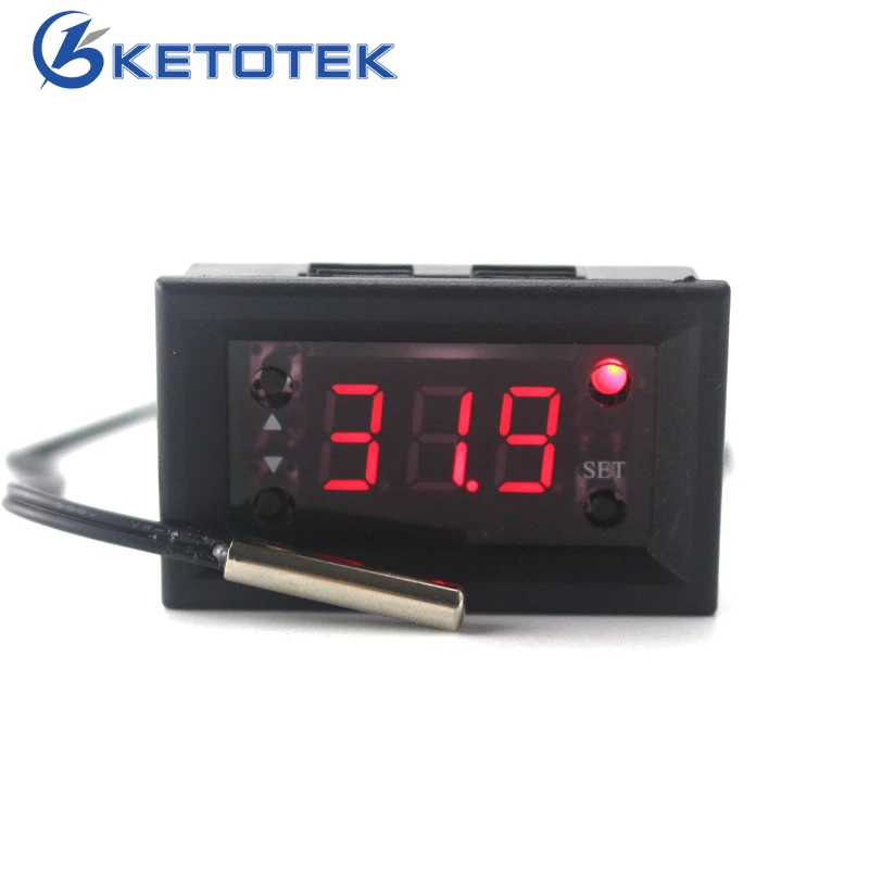 

W1218 Digital Thermostat DC 12V -20~100C Temperature Controller Regulator for Incubator Termostat