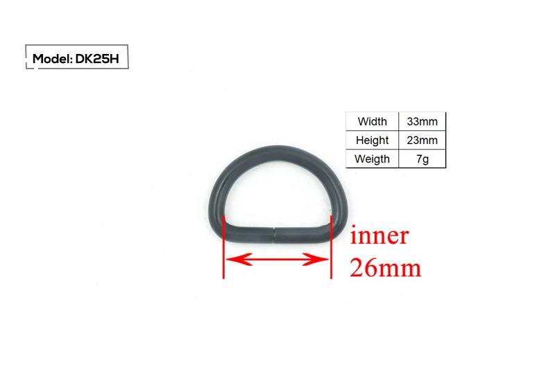 Никелированные d-кольца 25 мм лямки обвязочные сумки аксессуары для одежды Розничная не сварные металлические плоские ди кольца 8 видов
