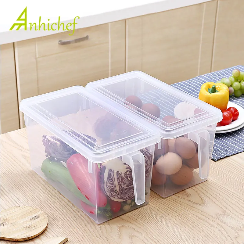 

Kitchen Storage Box Home Organizer Transparent PP Food Container Refrigerator Storage Boxes Grains Beans Storage Contain Sealed