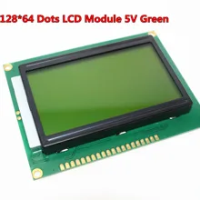 12864 128x64 точек Графический Зеленый цвет Подсветка ЖК-дисплей модуль для arduino raspberry pi