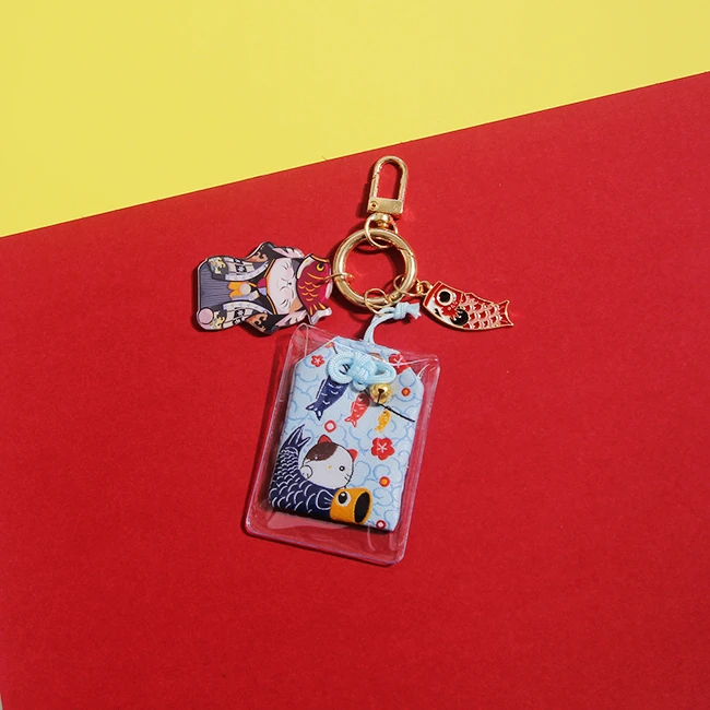 Брелок для ключей Omamori night owl Maneki Neko брелок с помпоном|Брелоки| |