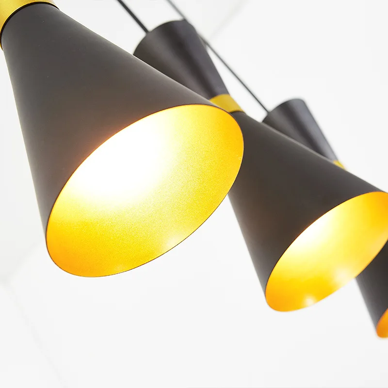 Minimalist Drop Pendant Light Black Aluminum Suspension Pendant Lamp Post Modern Pendant Light Restaurant Dining Nordic Pendant Lights for Home (1)