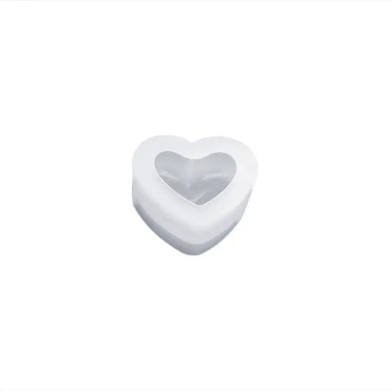 Силиконовое формовое зеркало в форме сердца 3D гладкие поделки DIY для изготовления украшений вручную Торт Помадка эпоксидная смола формы для украшения