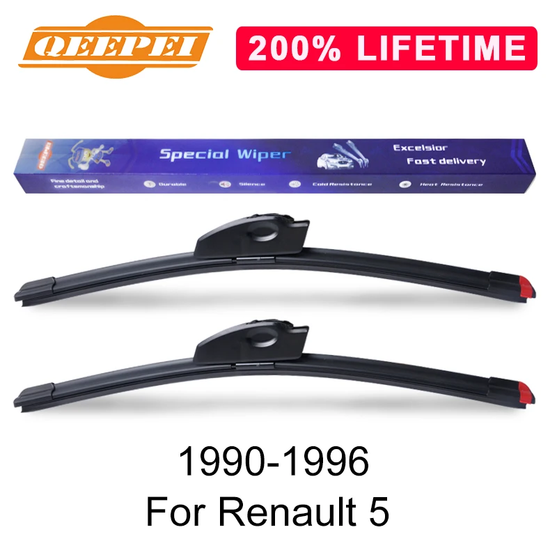 QEEPEI Замена стеклоочистителя для Renault 5 1990-1996 силиконовые резиновые Дворники для лобового стекла авто аксессуары