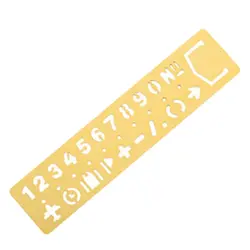 Горячая-Kawaii металлическая полая линейка прямая Закладка рисунок «сделай сам» шаблон инструмент школьные канцелярские принадлежности
