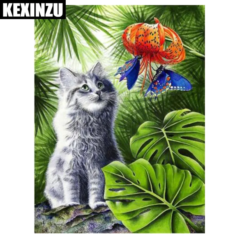 

New Diamond Embroidery Round/square Wolf flowing Cat Full rhinestone 5D Diamond painting cross stitch,needlework