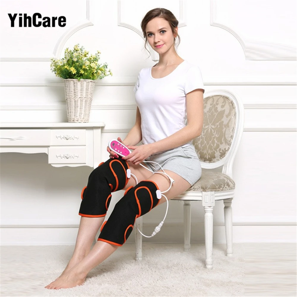 

YihCare 1 Pair Heating Magnetic Therapy Arthritis Rheumatism Treatment Electric Foot Leg Massager Heating Joint Care Knee Warm