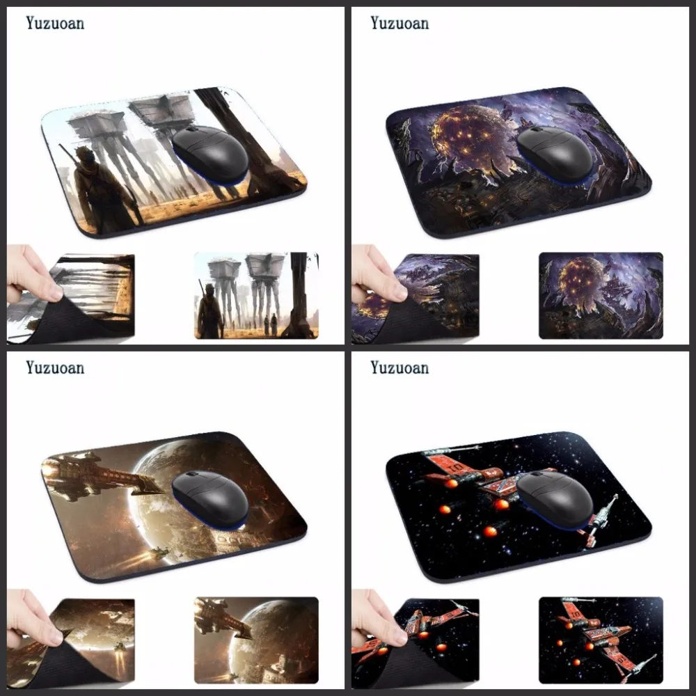 Yuzuoan Big Sales Promotion Star Wars Computer Mouse Pad Mousepads Decorate Your Desk Non-Skid Rubber 250mmx290mmx2mm | Компьютеры и