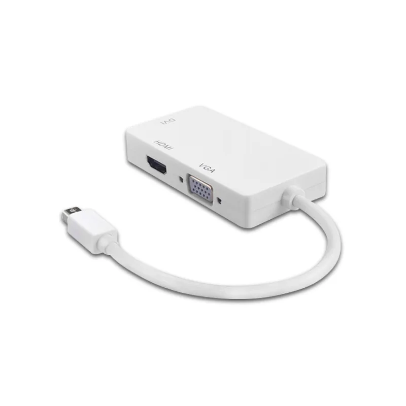 Кабель Thunderbolt Mini Dp к Hdmi Vga Dvi тройной в одном адаптер штекер гнезду 3 1 Displayport HDMI/VEGA/DVI|