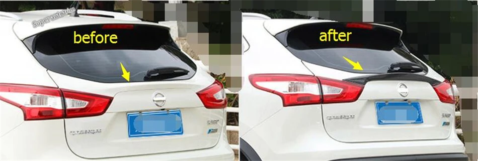 Внешний комплект из углеродного волокна Lapetus для Nissan Qashqai J11 ABS 2014 2020 задний