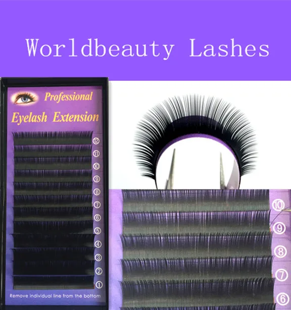 

Free shipping! All Size 0.15mm J B C D Curl professional Individual Eyelashes Extension 20 trays per lot