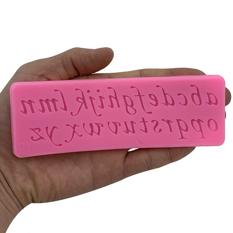 

Delicate Lace Letters Alphabet Silicone Biscuit Cake Molds Fondant Cookie Mousse Chocolate Mold DIY letter Cake Decoration