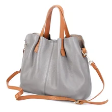 Модные женские сумки из натуральной кожи, сумки для женщин, Портативная сумка через плечо, сумка высокого качества, сумка из воловьей кожи