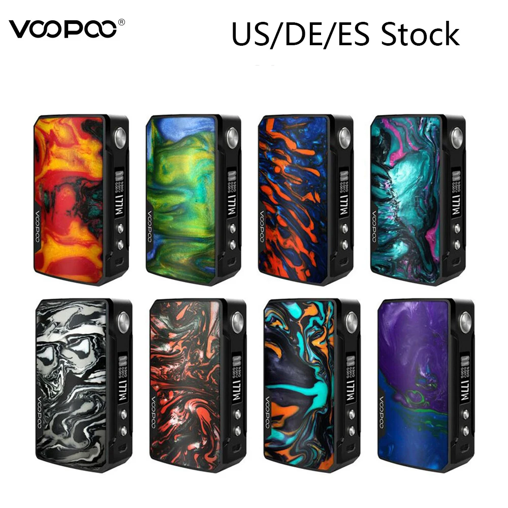 Оригинальный бокс-мод VOOPOO DRAG 2 177 Вт вейп с питанием от двойной батареи 18650 для