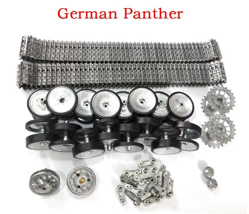 

henglong HL3819-1 1/16 1:16 German Panther RC main battle Tank Upgrade parts metal wheel hub set/ Steel Gear box / Metal track