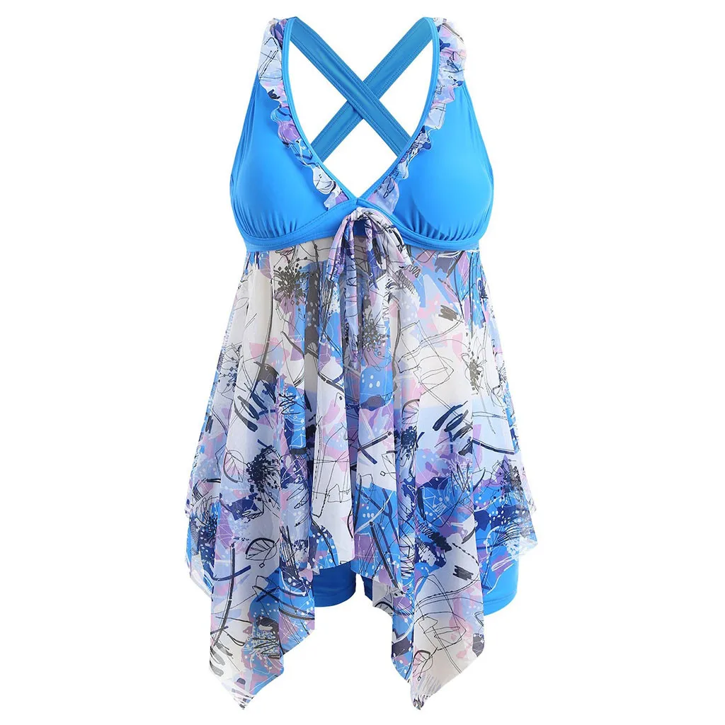 

CHAMSGEND New Summer Women Plus Size Swimsuit One Piece Bohemian Printed Sexy Bikini Beachwear For Ladies June13 bikini cuadros
