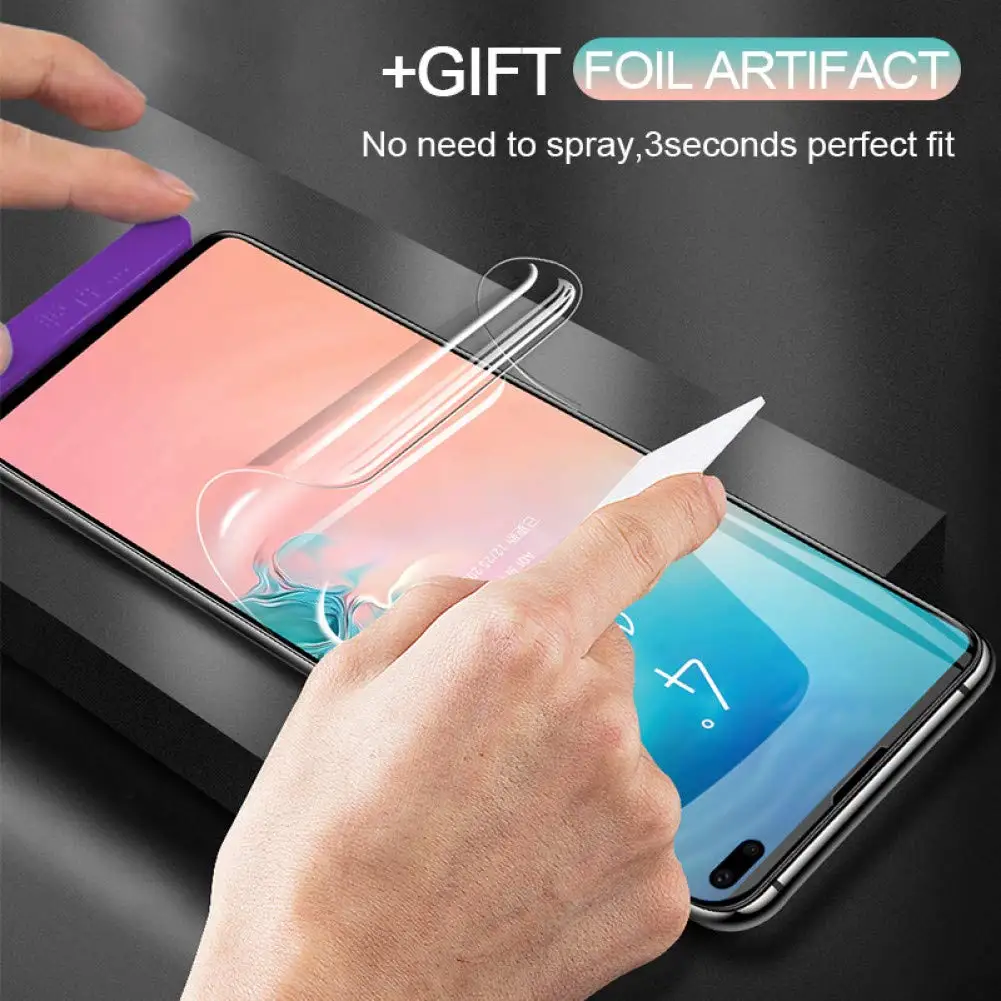 

9D Full Cover Soft Hydrogel Film For Samsung Galaxy Note 8 9 S8 S9 S10 Plus S10E Screen Protector Not Glass Front and Back Film