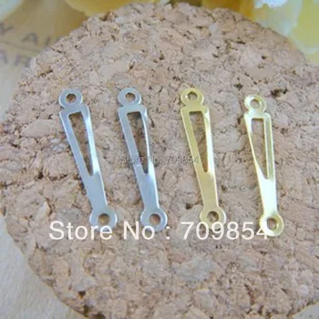 

free shipping!!! 2000pcs/lot 18mm gold plated/white K filigree wrap connector jewelry findings