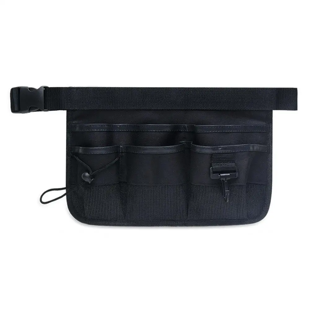 HiMISS сумка для инструментов маленький органайзер для инструментов многоцелевой поясной чехол, футляр для переноски для ручной уборки официанта - Цвет: BLD-003 black