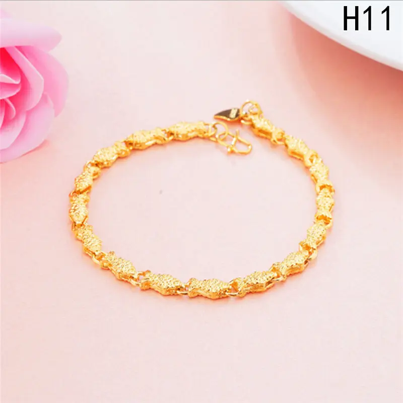 New Style Brass Gold color Ladies Bracelet for women Bracelet Gifts-in ...